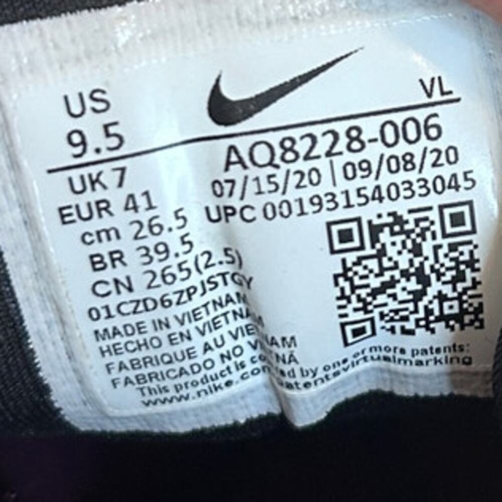 Nike -Air Zoom Winflo 6 -Running Shoes - Black/Gray - Women's - 9.5 - AQ8228-006 - Picture 9 of 9
